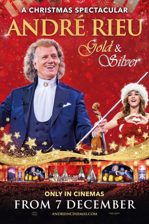 AndrÃ© Rieu's 2024 Christmas Concert: Gold and Silver poster