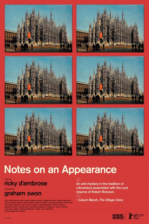 Notes on an Appearance poster