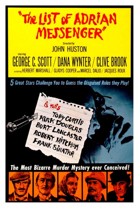 The List of Adrian Messenger poster